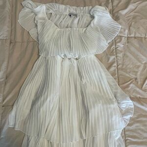 Baltic Born Leslie White Pleated Dress